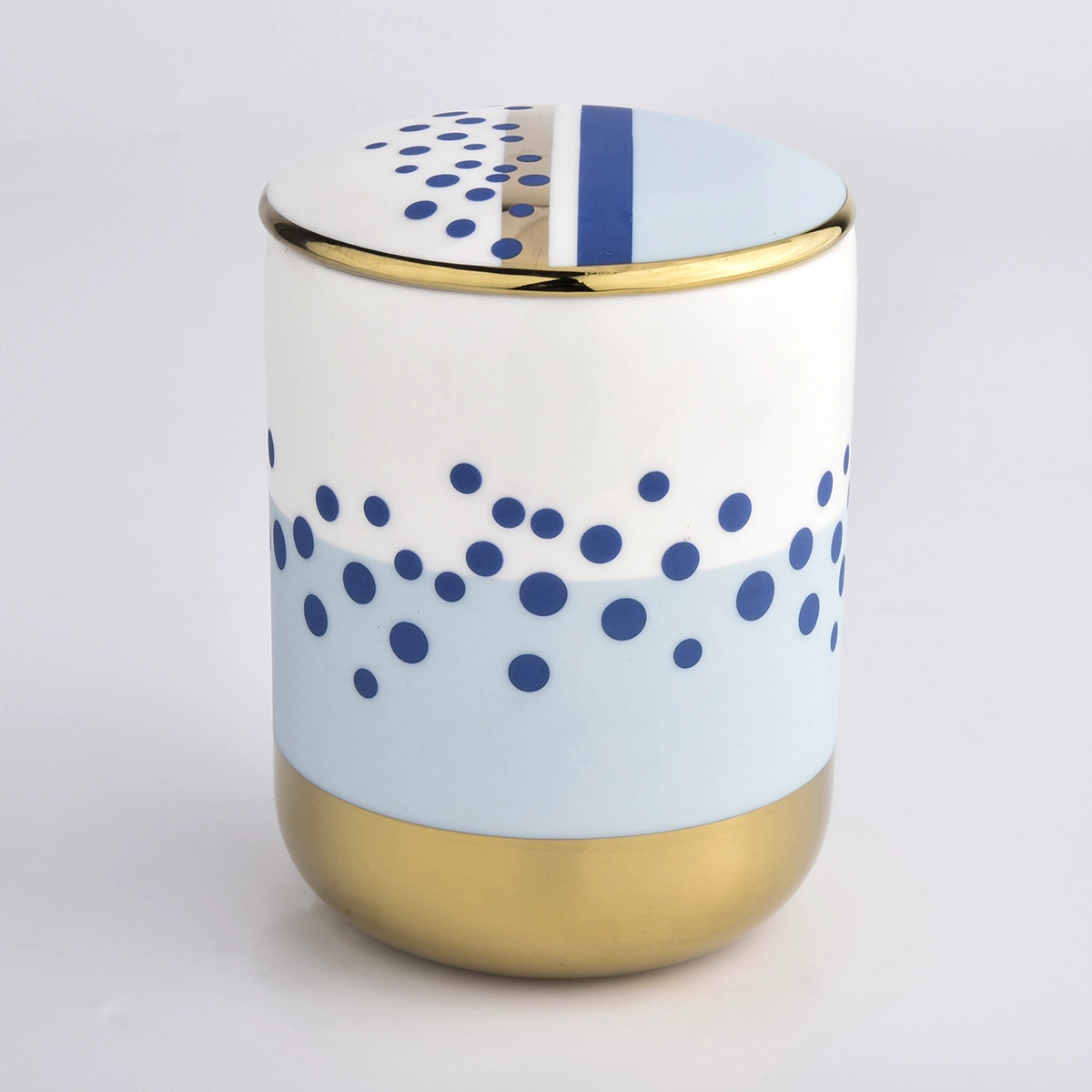 Supplier 8oz 10oz new decoration round bottom ceramic candle jar