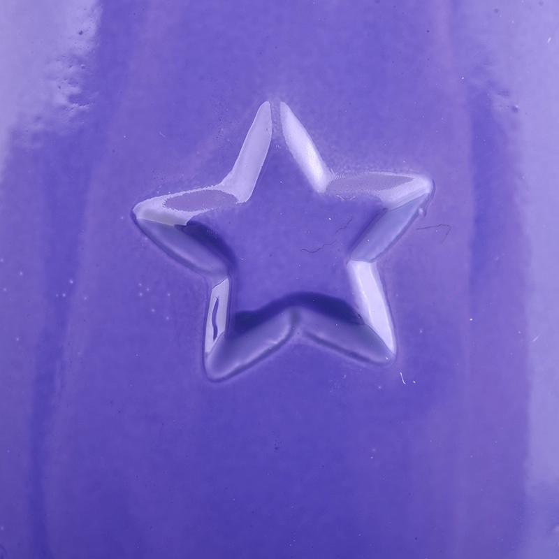Candle Holder with Embossed Star Patterns Candle Holder with Embossed Star Patterns