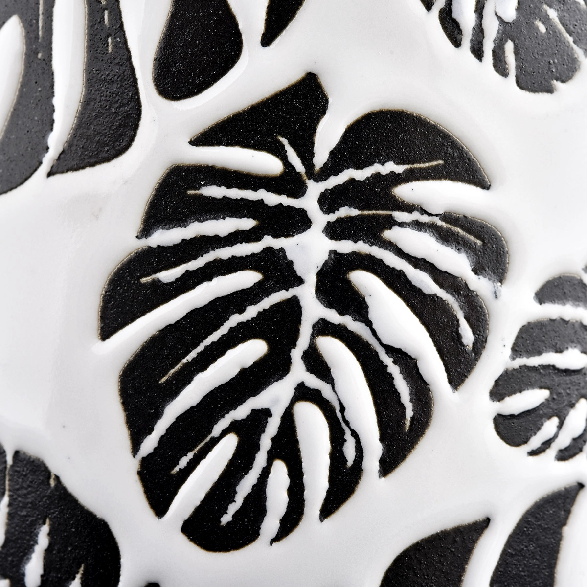 10oz white ceramic candle jar with plant printing 10oz white ceramic candle jar with plant printing