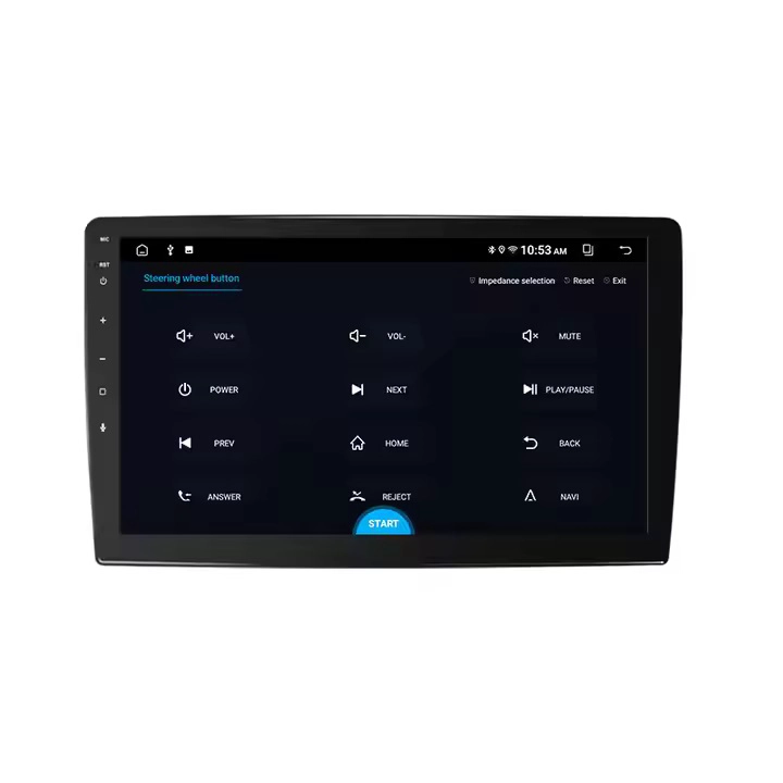 Estereo de automóvil T100 de 4 núcleos / 8 núcleos con pantalla IPS 9