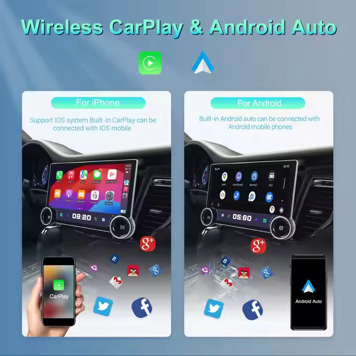 汽车10.1英寸双旋钮立体DVD播放器GPS导航主部单元中央控制Android多媒体DSP RDS汽车播放器广播
