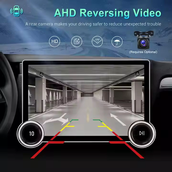 汽车10.1英寸双旋钮立体DVD播放器GPS导航主部单元中央控制Android多媒体DSP RDS汽车播放器广播