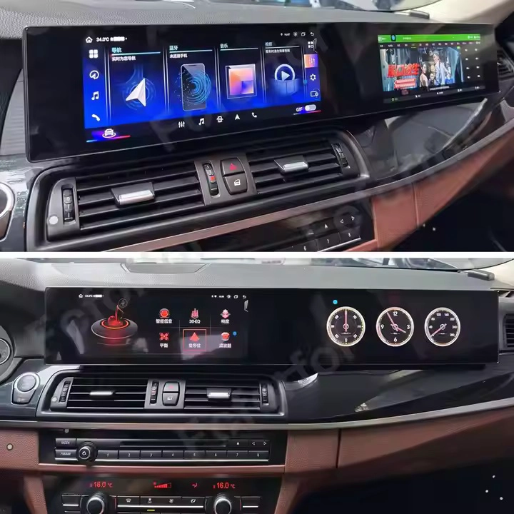 21英寸Android 13 BMW的汽车收音机5系列F10 F11 2010-2017 CAR GPS导航式汽车播放单元