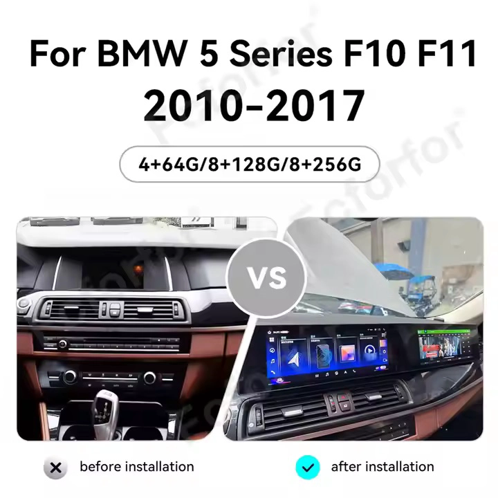 21英寸Android 13 BMW的汽车收音机5系列F10 F11 2010-2017 CAR GPS导航式汽车播放单元
