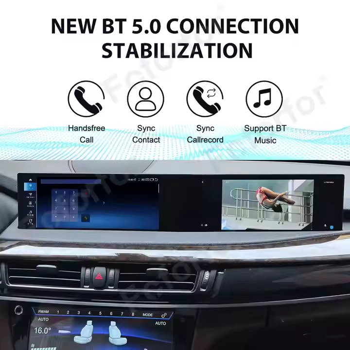 21英寸Android 13 BMW的汽车收音机5系列F10 F11 2010-2017 CAR GPS导航式汽车播放单元