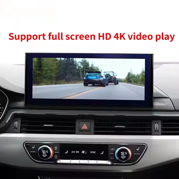 12.3 بوصة الملاحة للسيارات لـ Audi A4 2017-2018 Android Car Radio Built Wireless Carplay 4G WiFi Car Stereo