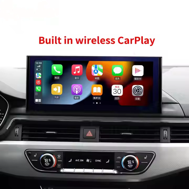 12.3 بوصة الملاحة للسيارات لـ Audi A4 2017-2018 Android Car Radio Built Wireless Carplay 4G WiFi Car Stereo
