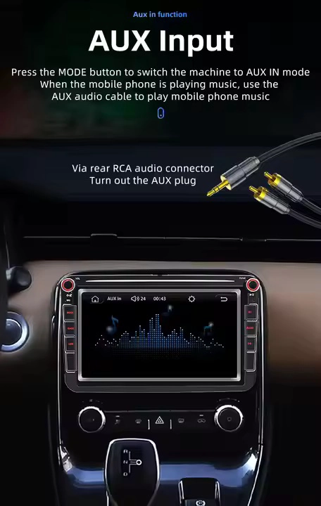 8英寸2 DIN GPS CARPLAY触摸屏FM USB立体声汽车多媒体玩家Volkswan/VW/Polo/Passat/SET/SEAT/TOLEDO 9083C ROHS