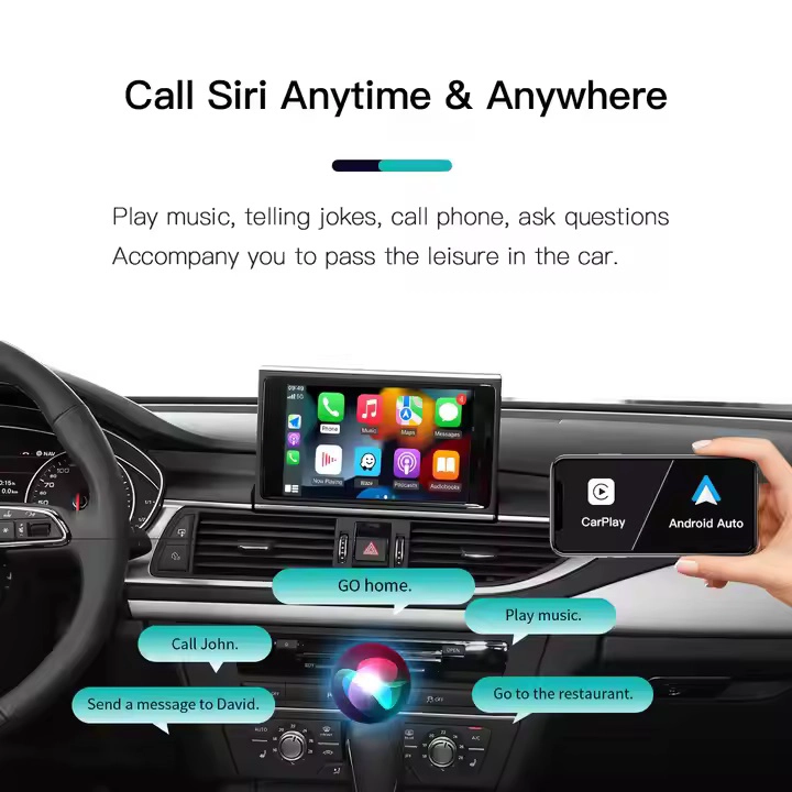 Modular Audi A1 A3 A5 A8 Q5 Q5 S5 MMI MIB2 Wireless Android Auto Interface Car Player Wireless Auto Electronics