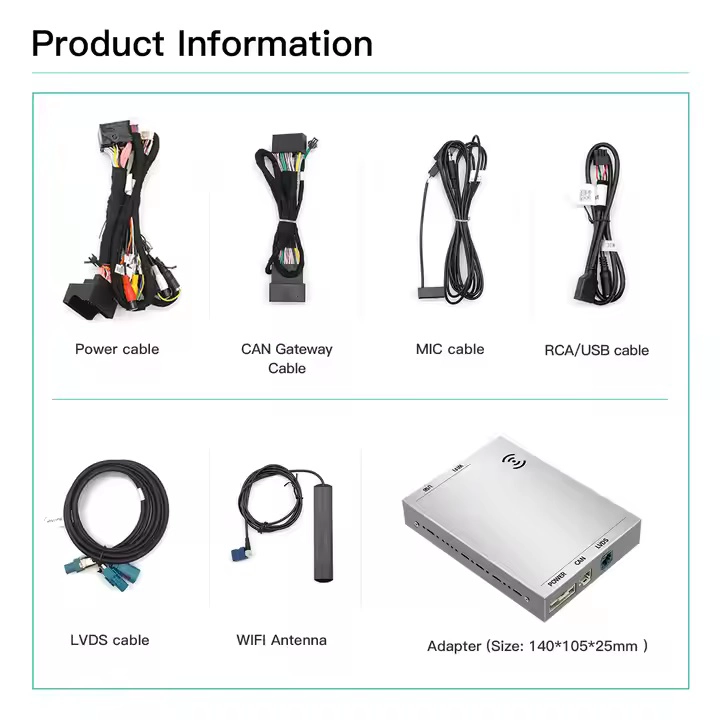 Modular Audi A1 A3 A5 A8 Q5 Q5 S5 MMI MIB2 Wireless Android Auto Interface Car Player Wireless Auto Electronics