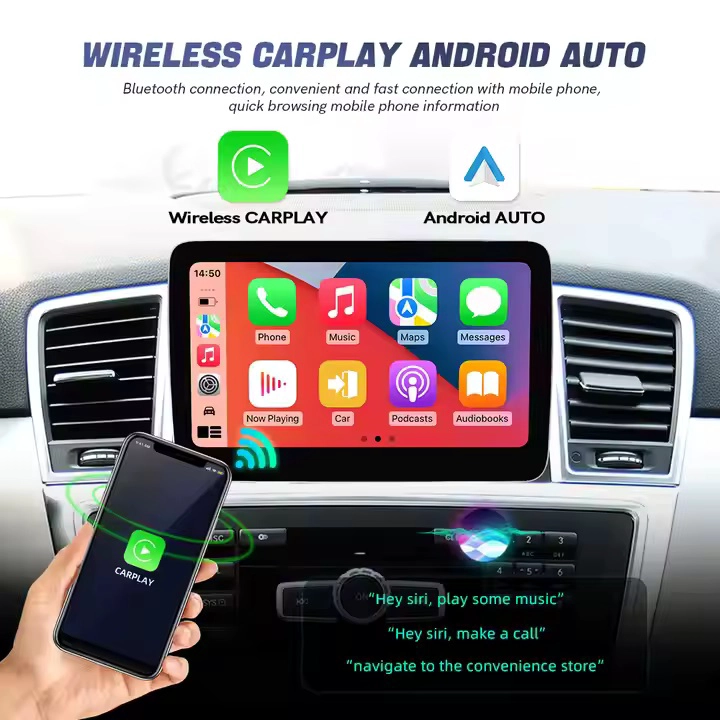 9 Inch Android 13 System Auto IPS Touch Screen Car Radio AUTO CARPLAY for Mercedes ML GL W166 X166 2013-2015 DSP GPS Navi