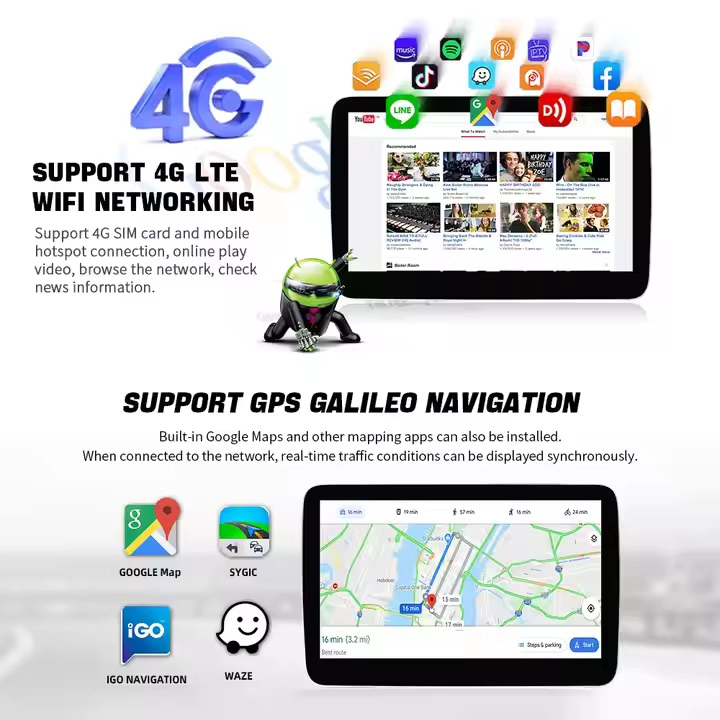 9 Inch Android 13 System Auto IPS Touch Screen Car Radio AUTO CARPLAY for Mercedes ML GL W166 X166 2013-2015 DSP GPS Navi