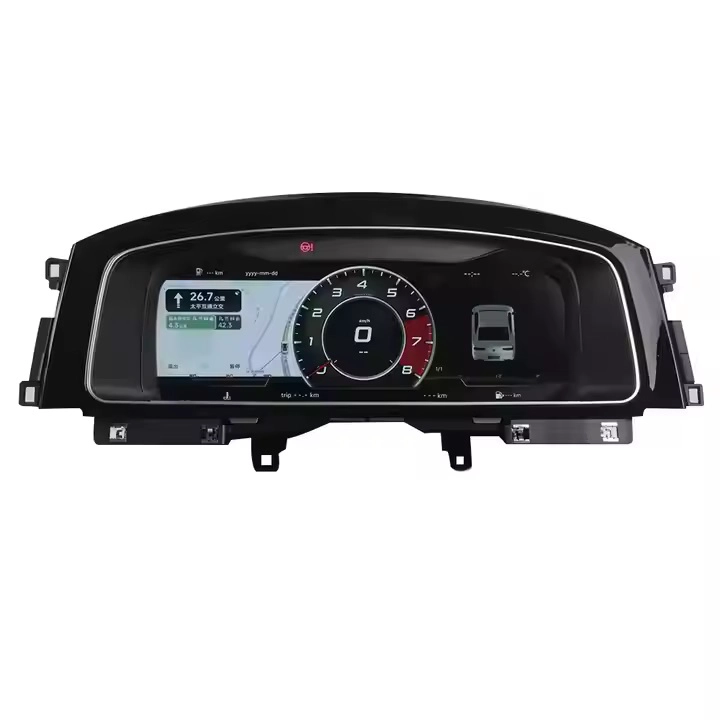 CAR LCD Digital Cluster لـ VW Golf 7 R-Line Golf7 GTI Sportsvan Passat B8 CC Variant Instrict Dashboard Plick
