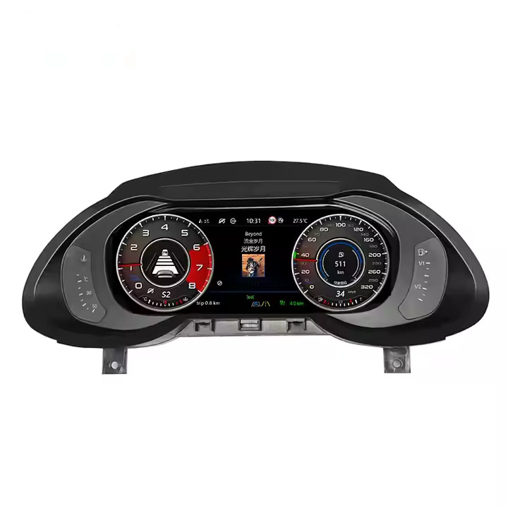 12.3 '' '' COMPTE METTO METOILLE METTOIRE À MARIER LCD DIGILE CLUSTER Tableau de bord Gauge Linux Système pour Audi Q5 2010-2018