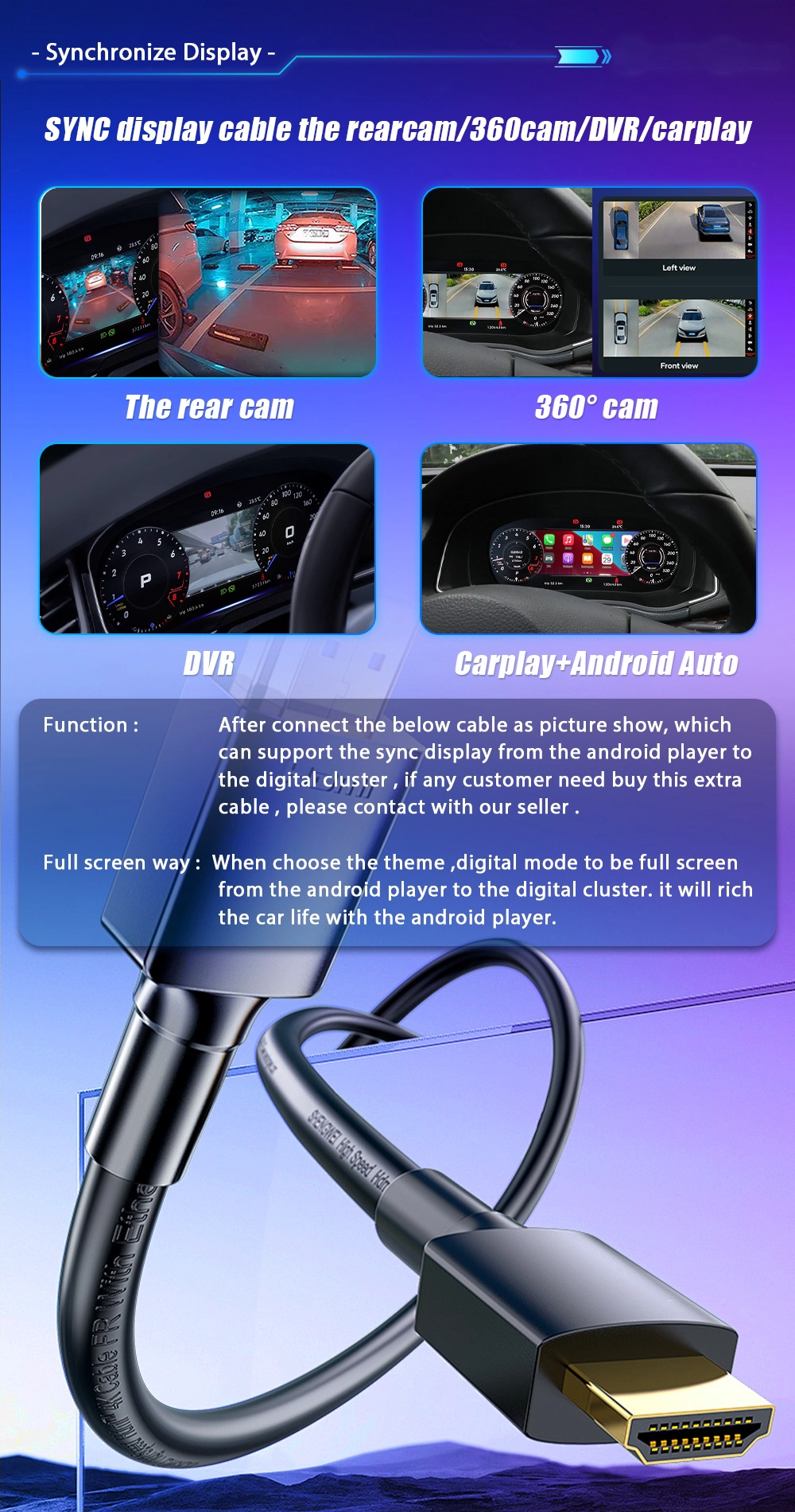 12.3 Inch LCD Digital Dashboard Cluster for VW Golf 4 1997-2003 Years Instrument Panel Cockpit 5.