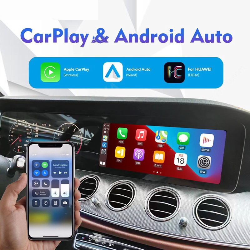 Groupe d'instruments LCD à double écran de 12,3 pouces avec navigation Carplay pour les tableaux de bord de mise à niveau Benz Classe E W213 2017-2019