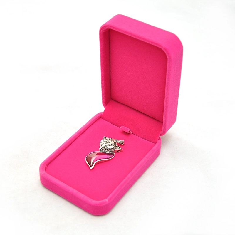 Yadao Custom Ring Box Necklace Packaging Pink Color Round Corner Jewelry Box Different Size