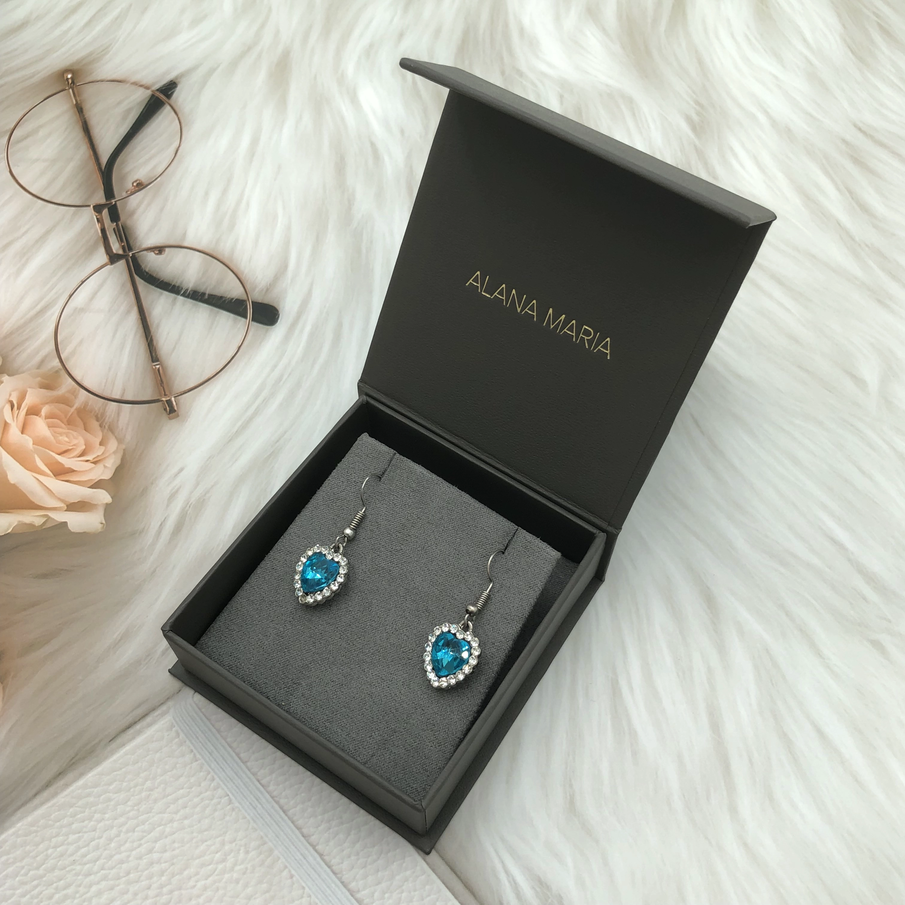 Smykker Papir Emballage Box Halskæde Box Øreringe Box Custom Farve