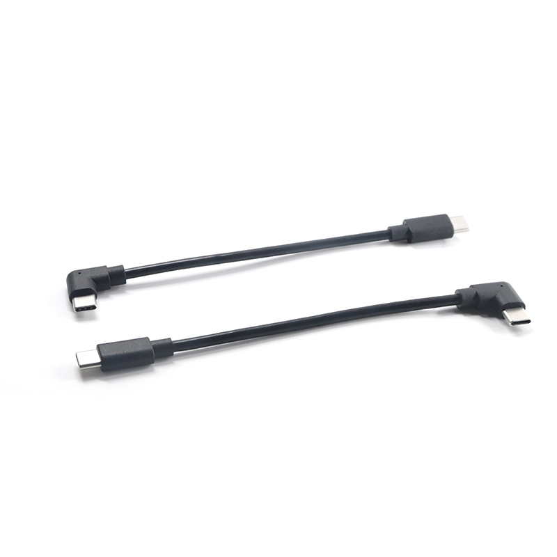 China 90-Grad-Winkel USB 3.1 TYP C Stecker auf USB C Stecker Kabel Hersteller