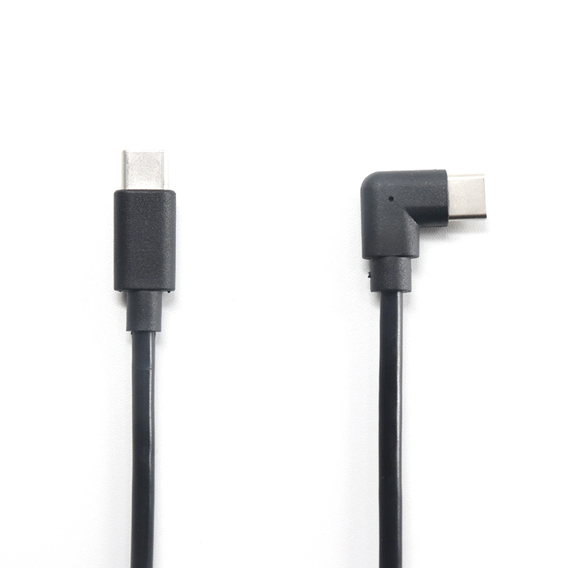 China 90-Grad-Winkel USB 3.1 TYP C Stecker auf USB C Stecker Kabel Hersteller