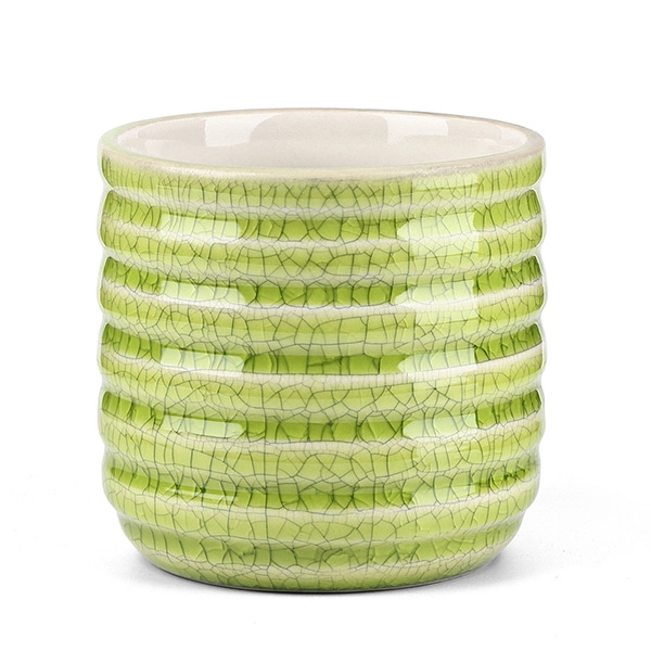 crazing ceramic candle holder green CUPWIND