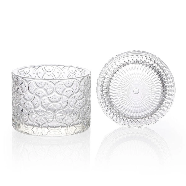 plain candle glass