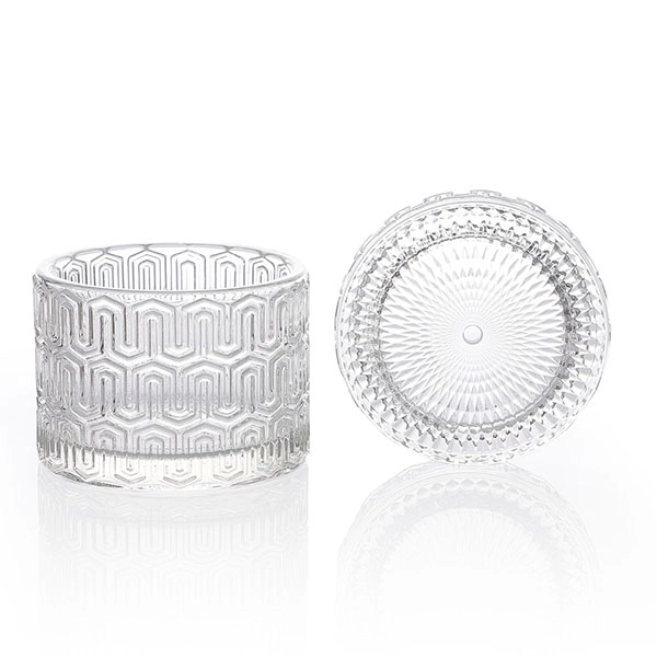 plain candle glass