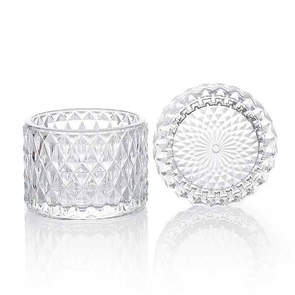 Diamond candle glass