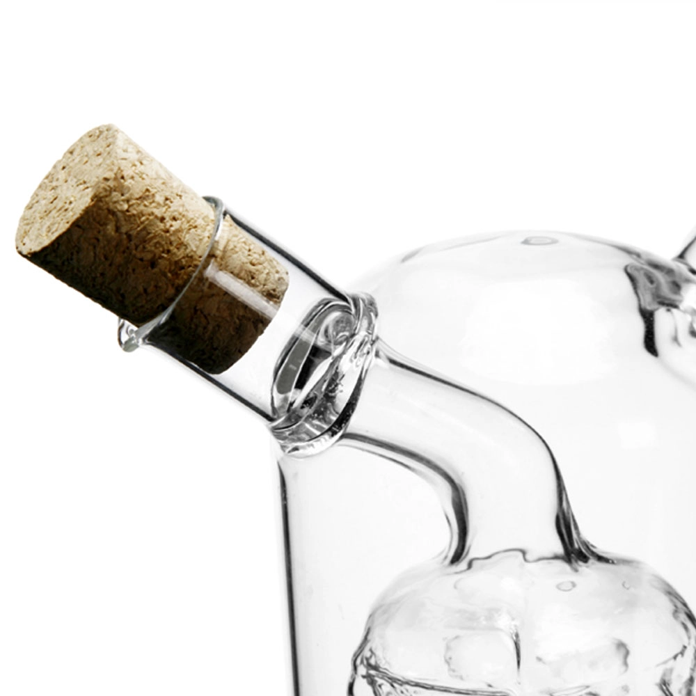 Minyak Motif Anggur Kaca Borosilikat dan Botol Dispenser Cuka Cruet