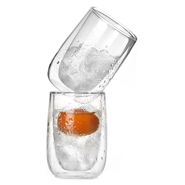 FDA-sicheres Borosilikatglas Doppelwandiges Glas 7oz