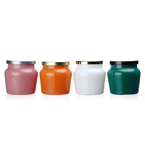 Apothecary 12 oz Bamboo Classic Glass Candle Holder Dijual