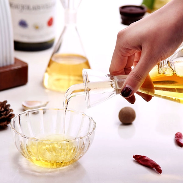 430ml Oil Dispenser with Spout, Olive Oil&Vinegar Bottle for Kitchen, Olive Oil Dispenser Glass Bottle for BBQ Easy Pouring - COPY - 2qmqm4