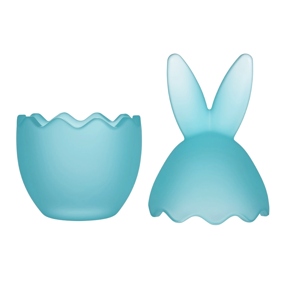 Custom-made rabbit-shaped candlesticks suitable as corporate gifts