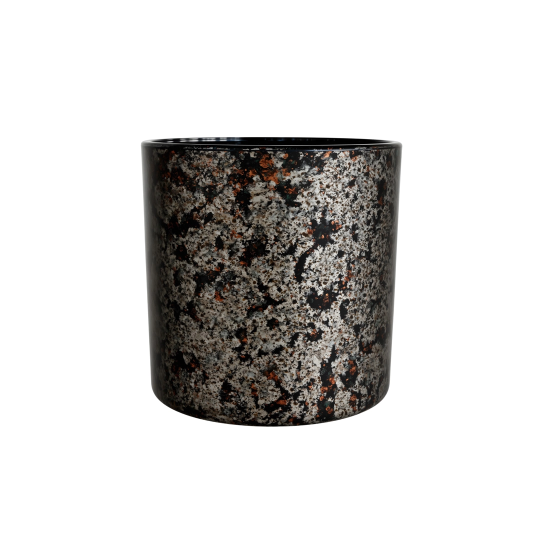 Wholesale premium scented candle containers with gold edging