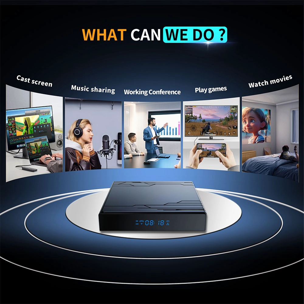 Amlogic S905Y5 Quad Core ARM G31 MP2 GPU Android 14 WiFi 6 4K ULTRA HD AV1 HDR10+ Smart TV Box Amlogic S905Y5 Quad Core ARM G31 MP2 GPU Android 14 WiFi 6 4K ULTRA HD AV1 HDR10+ Smart TV Box