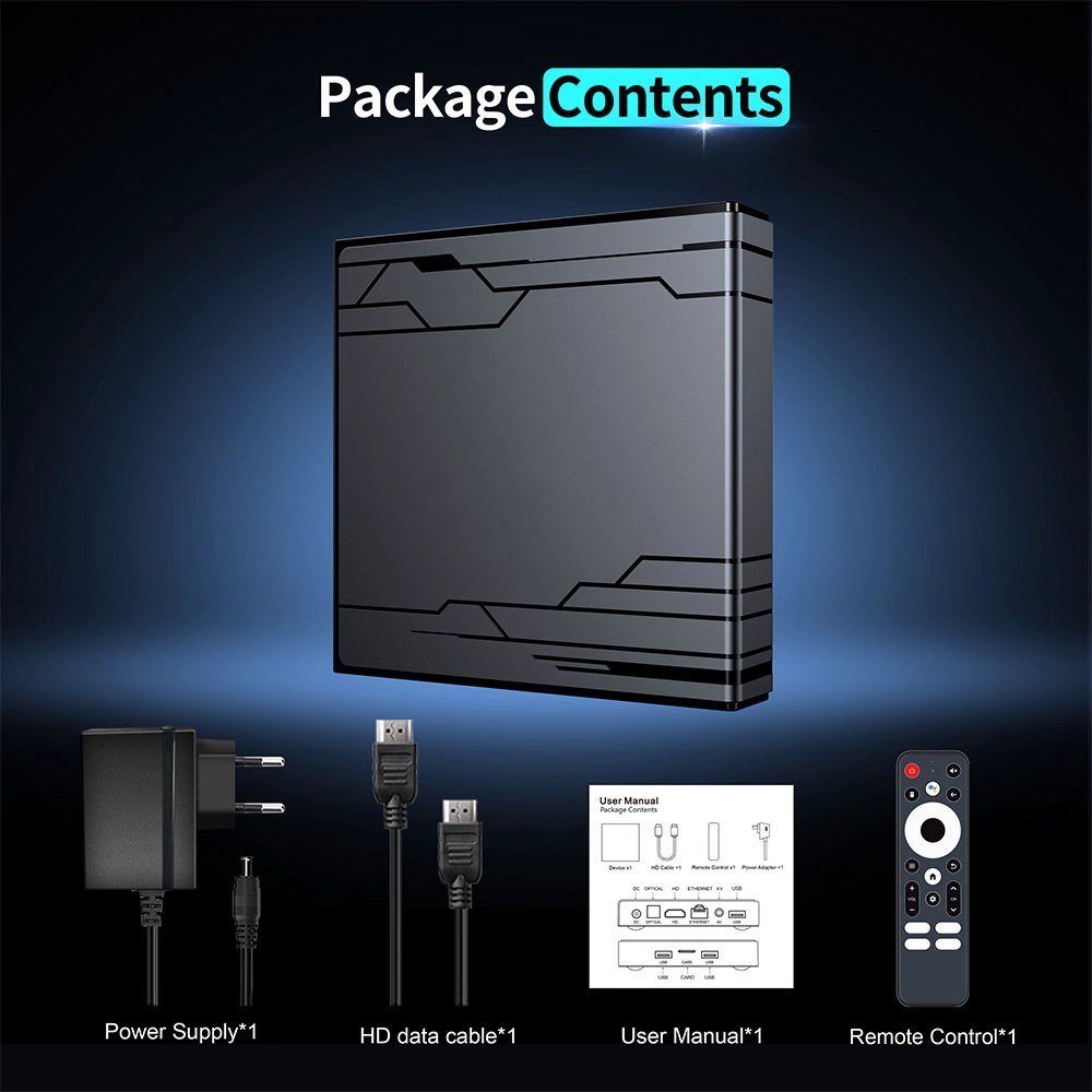 Amlogic S905Y5 Quad Core ARM G31 MP2 GPU Android 14 WiFi 6 4K ULTRA HD AV1 HDR10+ Smart TV Box Amlogic S905Y5 Quad Core ARM G31 MP2 GPU Android 14 WiFi 6 4K ULTRA HD AV1 HDR10+ Smart TV Box