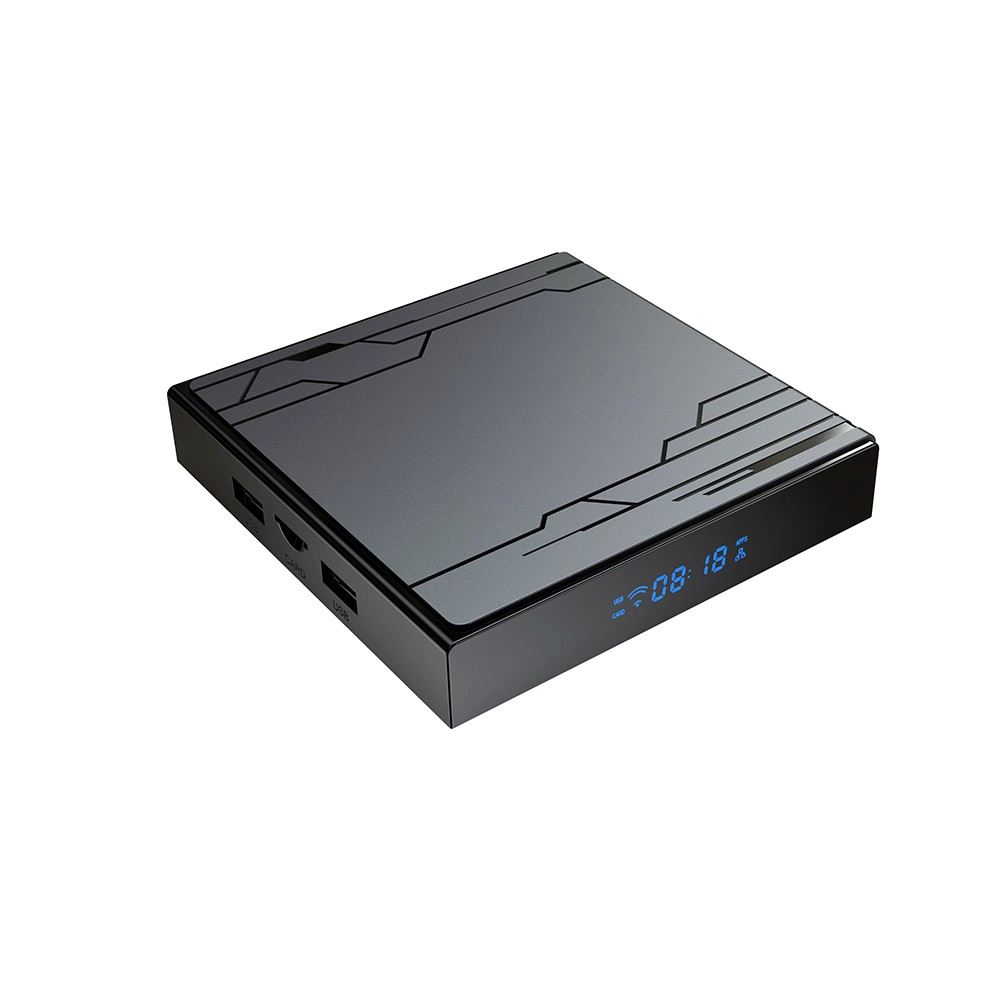 Amlogic S905Y5 Quad Core ARM G31 MP2 GPU Android 14 WiFi 6 4K ULTRA HD AV1 HDR10+ Smart TV Box