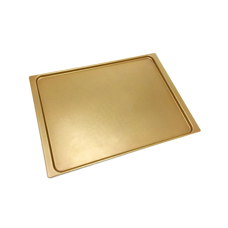 Teglia da forno in alluminio antiaderente per biscotti color oro