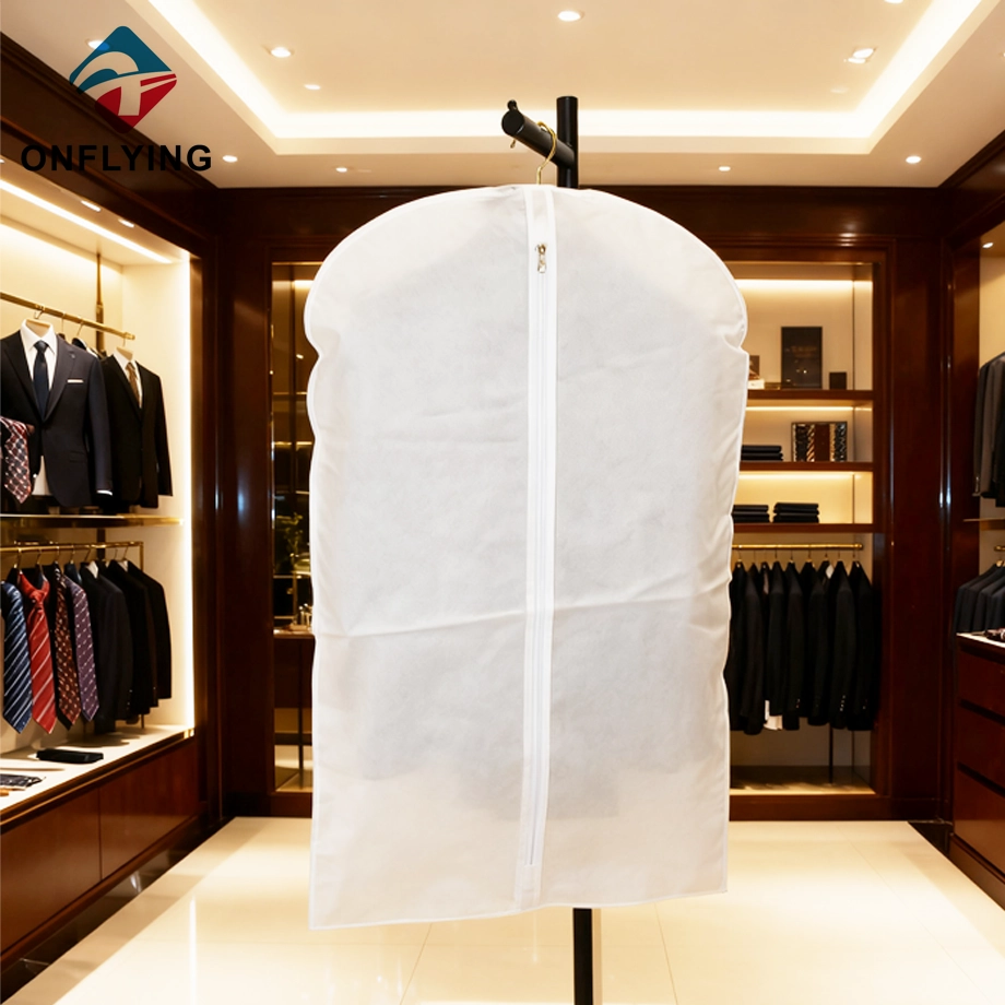 Luxury Custom Logo Transparent Male Suit Garment Bag China Factory