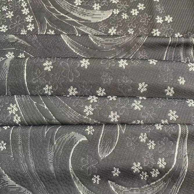 tissu pour matelas en maille jacquard gris