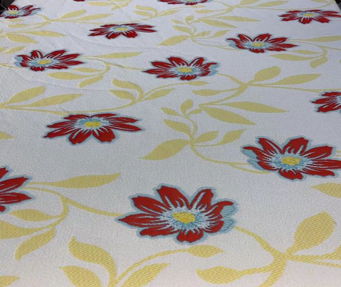 tela jacquard de colores para colchón y almohada