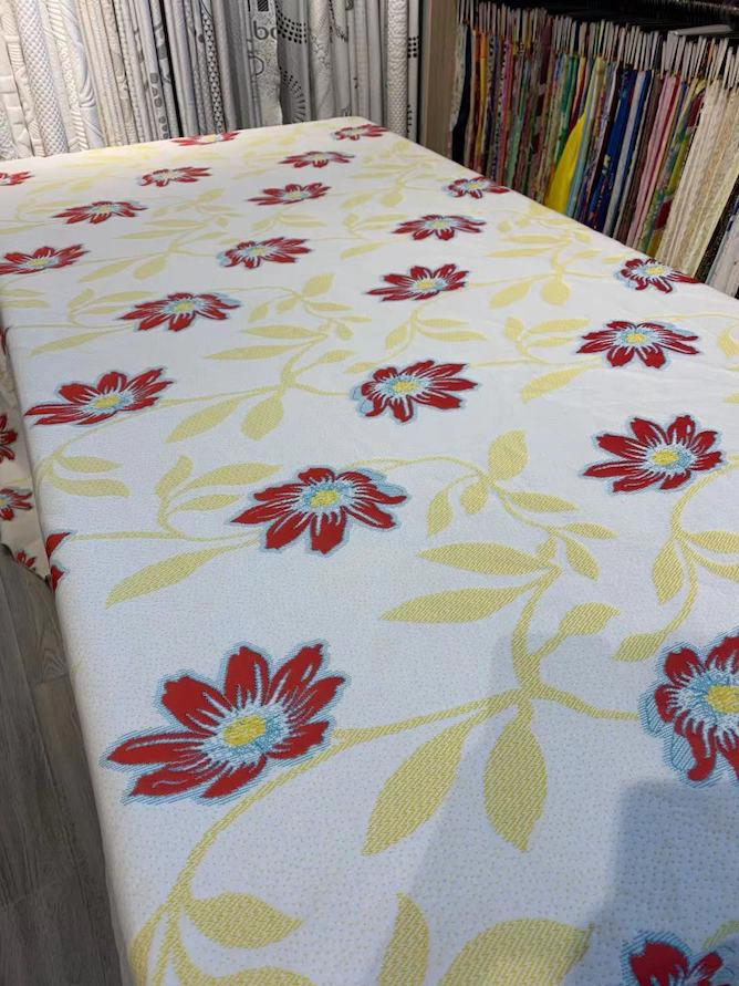 tela jacquard de colores para colchón y almohada