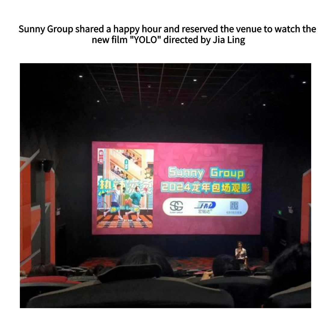 Sunny Group shared a happy hour and reserved the venue to watch the new film Sunny Group shared a happy hour and reserved the venue to watch the new film