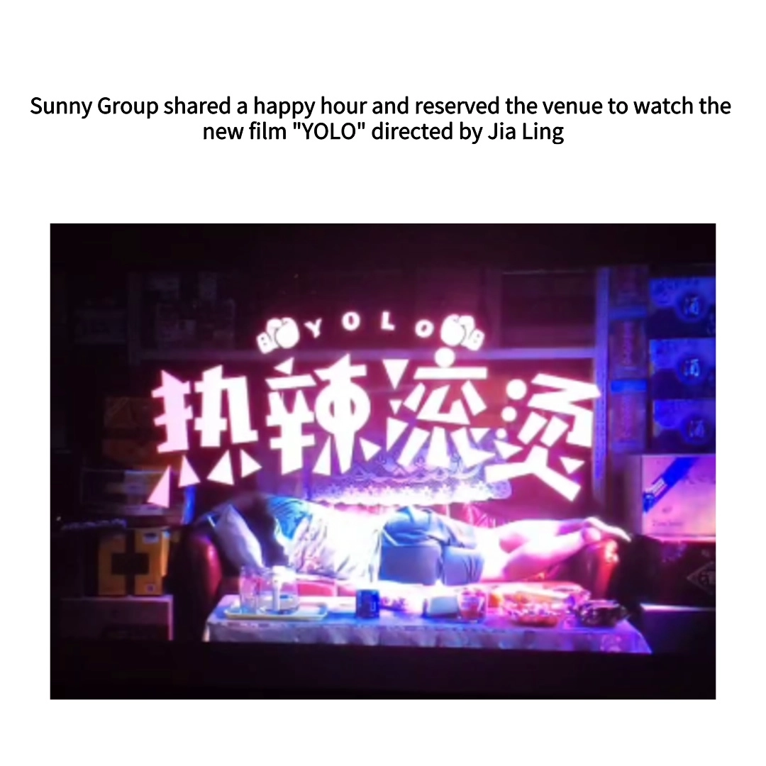 Sunny Group shared a happy hour and reserved the venue to watch the new film Sunny Group shared a happy hour and reserved the venue to watch the new film