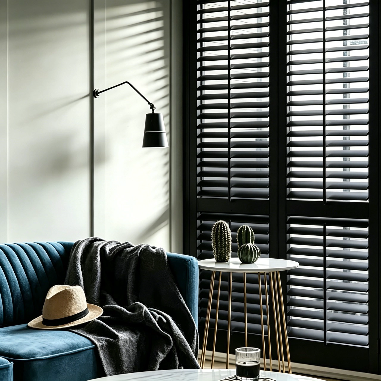 China Persianas para plantação de madeira Paulownia Acabamento de grão de madeira natural embutido personalizável com bloqueio de UV Design interior contemporâneo fabricante
