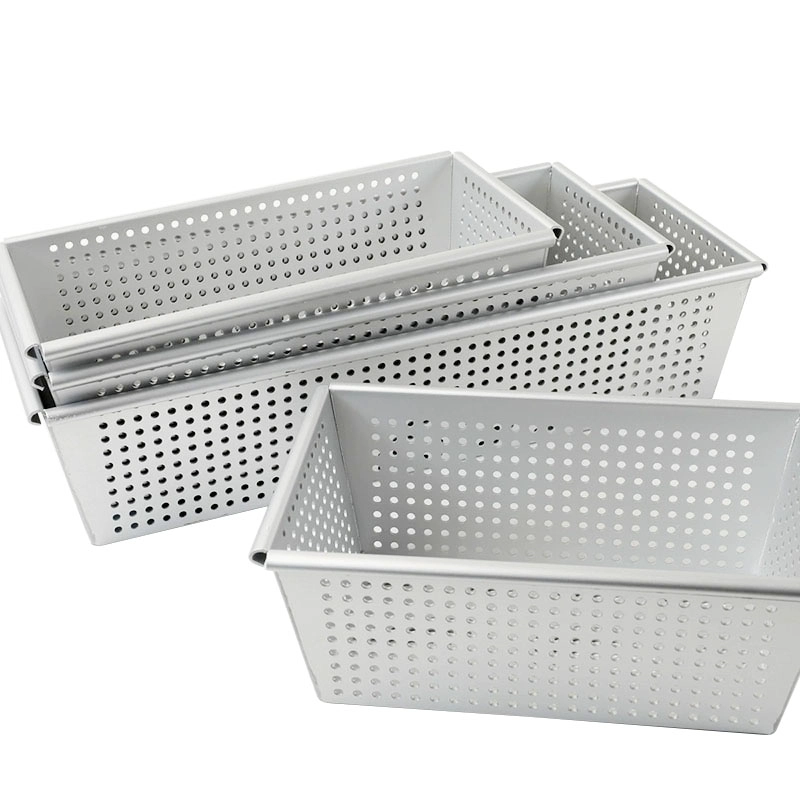 Anodized Aluminum Perforated Bread Loaf Baking Tin