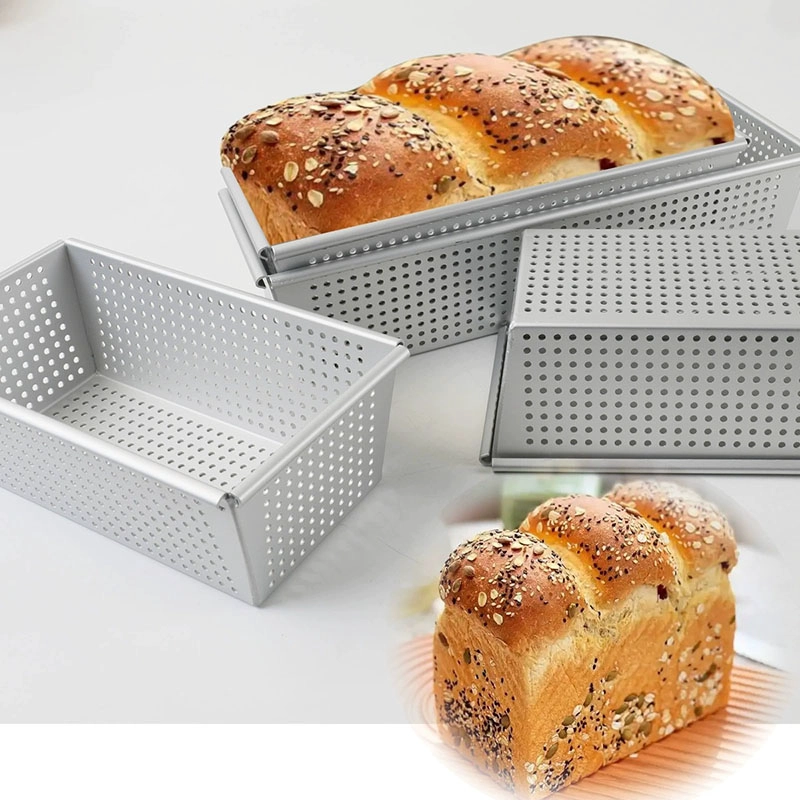 Anodized Aluminum Perforated Bread Loaf Baking Tin