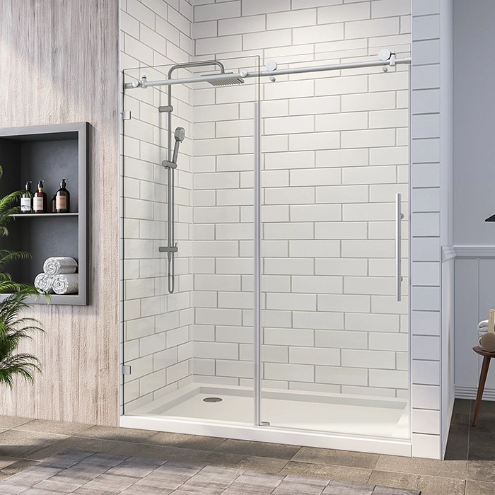 10mm tenpered framrless sliding glass door