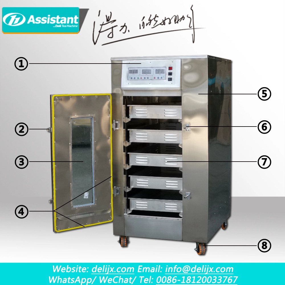 5 Trays All Stainless Steel Black Tea Fermentation Machine DL-6CFJ-20QB