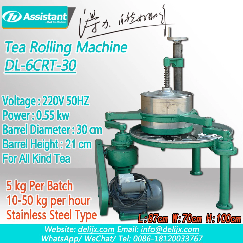 Cina 30cm Drum Smaller Cheaper SS Type Tea Leaf Rolling Machine DL-6CRT-30 pabrikan 30cm Drum Smaller Cheaper SS Type Tea Leaf Rolling Machine DL-6CRT-30